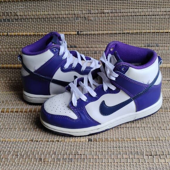 Kid's Nike Dunk High Electro DH9753-100 Purple Sz 12 C Youth - Picture 7 of 10